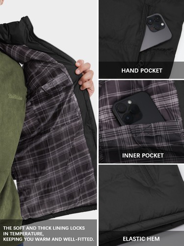 Herren 3-in-1 Sport-Wärmeanzug Thermounterwäsche Stehkragen gesteppt Jacke Ski - Bild 13 von 18