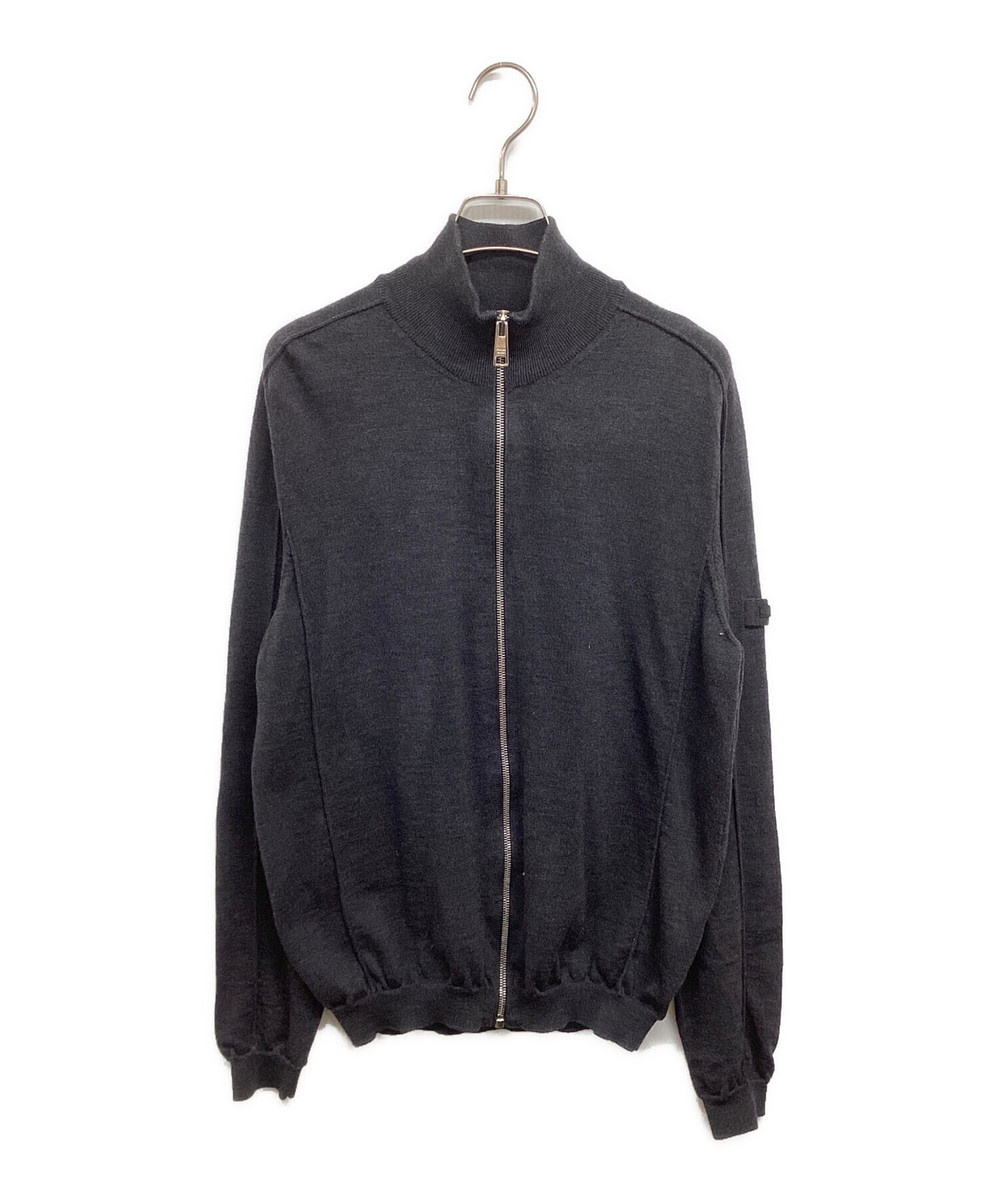 PRADA Virgin wool zip-up knit Size: 50 Gray Men UMC998 R181 PRADA Virgin wool zip-up knit Size: 50 Gray Men UMC998 R181