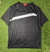 Redvanly Tee T Shirt Athletic Mens Large Black Gym Running Golf Performance