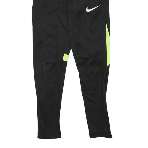 NIKE Boys Joggers Black & Lime S W22 L22 Slim Tapered Sportswear Pants - Picture 5 of 6