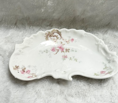 Vintage Theodore Havilani Limoges France Porzellan Blumen Tablett Schale Schmucktablett - Bild 2 von 4