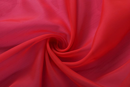 2 bufandas de bufanda lisa transparente Voile, HxB 175x140 cm, rojo - Imagen 3 de 9