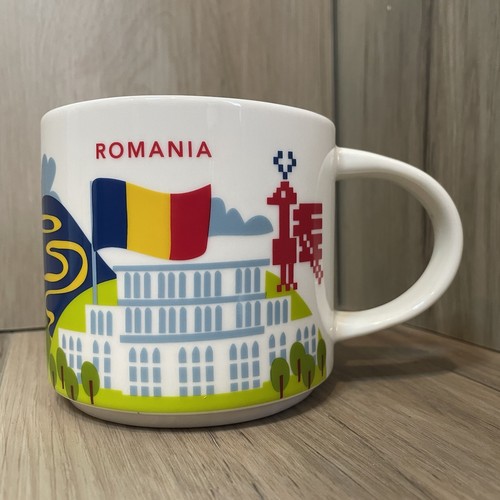 Starbucks City Mug Tasse You are here Series YAH Romania 14oz