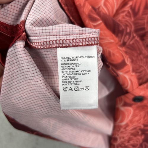 Tommy Bahama Atlanta Falcons Shirt Mens Medium Red Hawaiian Island Zone Camp NEW - Picture 7 of 9