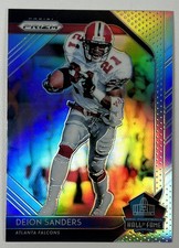 2018 Panini Prizm Silver Deion Sanders Hall of Fame #HOF-17 Falcons