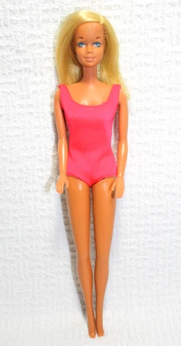 Vintage 1970's Sun Set Malibu Barbie Twist 'N Turn Red Swimsuit #1067 Korea