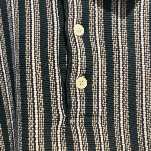 J Riggings Men’s XL Vertical Stripe Polo Shirt Tony Soprano - Picture 3 of 7