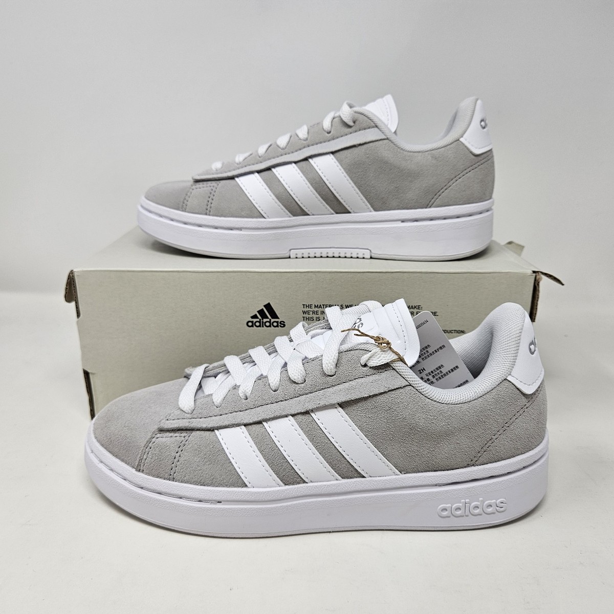 Size 6 - adidas Grand Court Alpha Grey White W for sale