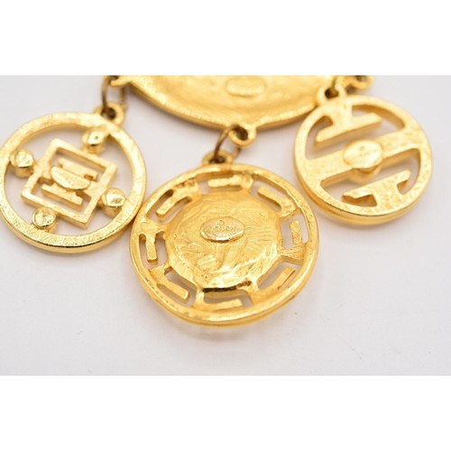Givenchy Vintage Logo Charm Brosche Anstecknadel 4G Kristall signiert RAR 1980er BinAH - Bild 11 von 12