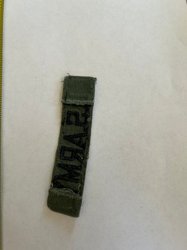 U.S. Army Name Tape Patch Olive Drab Black Embroidered Military - Picture 3 of 3