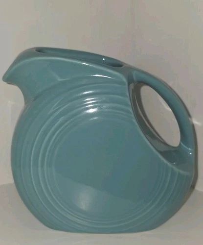 Fiestaware Small Disc Juice Pitcher 28oz Turquoise Retired