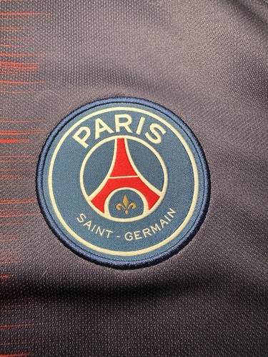 Nike Dri-Fit Ici C'est Paris Fly Emirates 2018 Saint-Germain Blue Jersey L - Picture 3 of 9