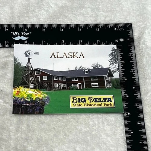 AK Big Delta State Park Big Delta Alaska Chrome Card C115 - Bild 3 von 3