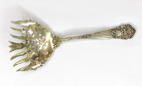 Georgian by Towle Sterling Silver Sardine fork pierced large 5 1/2"