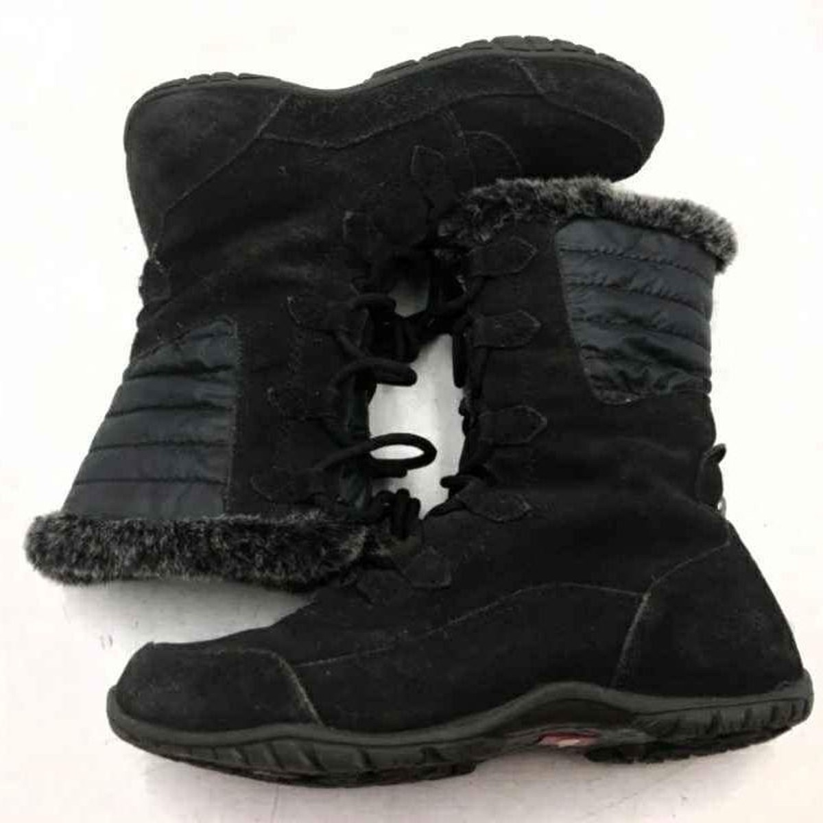 The North Face Women Nuptse Purna II NF0A32Y7 Black Mid Calf Winter Boots Size 8