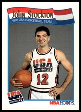 1991-92 Hoops #584 John Stockton