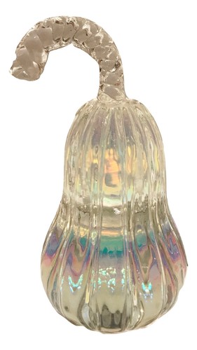Simon Designs schillernder Kristall Kürbis Figur/Bapettgewicht 5" - Bild 1 von 4