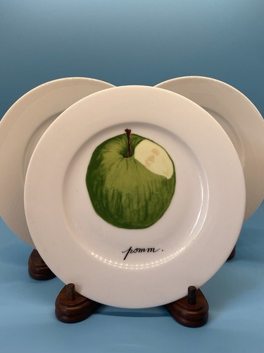 3 pc Set of French Sandwich Plates (incomplete set, missing 3/6 plates) - Picture 2 of 3