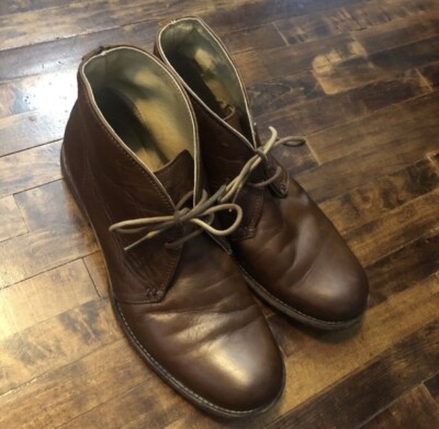 Frye Phillip Chukka Boots Men\'s Size 13 D Brown Leather Ankle Lace Up Shoes Frye Phillip Chukka Boots Lace Up Cognac Brown Leather Shoes  main image 3