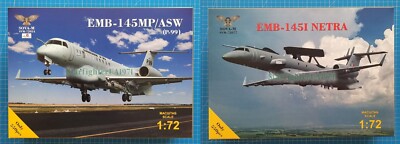 Lot of 2 1/72 scale model kits: EMB-145MP/ASW & EMB-145I (SOVA-M SVM-72054)