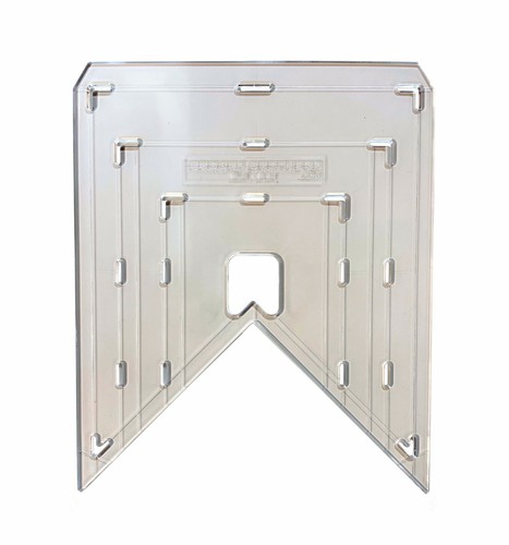 Linic Plastics Bunting Templates, Set of 3 Shapes, Clear Plastic Pennants. S7886 - Picture 7 of 10