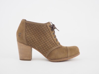 Timberland Rudston Perf 8132R Lt braune Damen-Schnürschuhe aus Leder