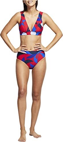 NEW Seafolly Women's Banded Longline Triangle BIKINI TOP ONLY Swimsuit SIZE 14 - Picture 1 of 2
