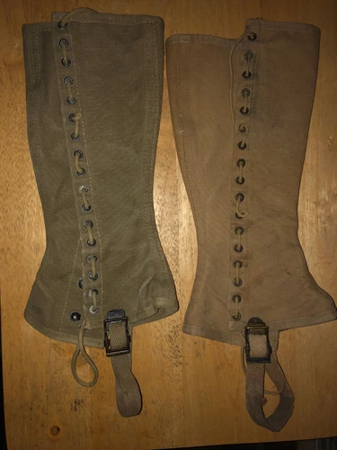 Vintage WW2 military spat 1941-1942