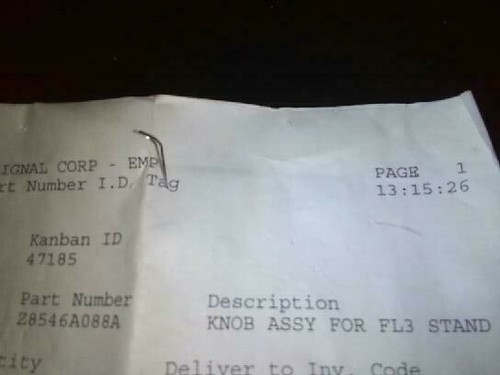 Z8546A088A Federal Signal Knob - Bild 1 von 2