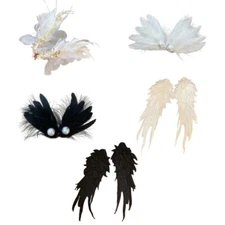 Feather Hair Clip Duckbill Side Hairpins Women Hair Accessories for Wedding