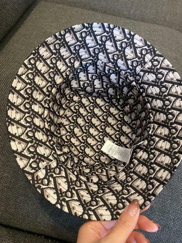 AUTH Christian Dior Bob Hat Bucket Teddy D _12970