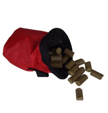 Trainings-Futtertasche ~ 500 ml ~ Leckerlibeutel ~ Hund Pferd ~ rot / schwarz
