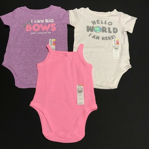 Baby Girl's Stylish & Cute Bodysuits & Tops -Multicolor size 6-9 Months LOT OF 6 - Picture 7 of 12