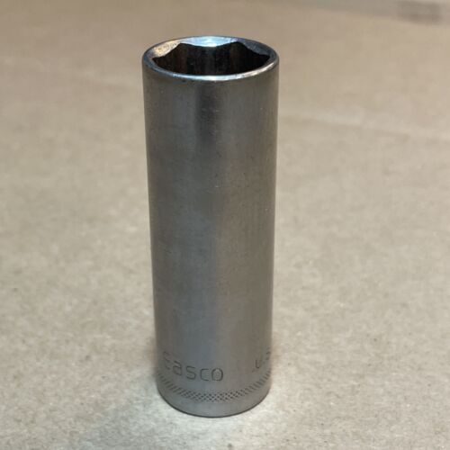 Easco USA 3/8" Drive Deep 5/8" Chrome 6 Point Made in the USA Socket 52 1220 - Picture 3 of 12