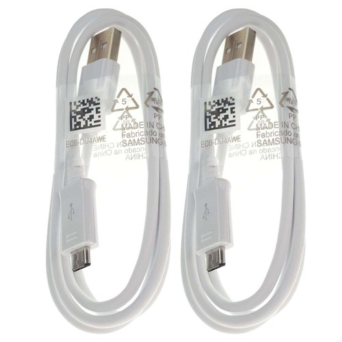 1-5pcs Genuine Samsung Micro USB 1M Charger Cable Lead White S4 S5 S6 S7 Edge - Picture 3 of 6