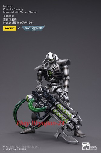 Figura Blaster JOYTOY WARHAMMER Necrones Dinastía Sautekh Inmortal con Gauss 1/18 - Imagen 8 de 13