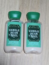Set Of 2 Bath Body Works Vanilla Bean Noel Body Lotion 3 oz Travel Size