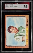 1966 Topps #95 Don Maynard Card KSA 5.5 EX+ Football NFL CFL Jets Giants