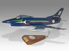 Fiat G91 Italian Air Force Desk Wood Airplane New Model Large Scale 1/24
