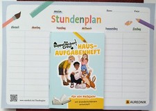 Haus-Aufgabenheft +Stundenplan  : Wochenübersicht, Kinder, Malen, Rätseln, NEU !