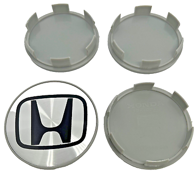 #ad Set of 4PCS Honda Wheel Center Caps Silver Chrome Rim Logo Hubcaps 69mm 2.75quot; $18.95