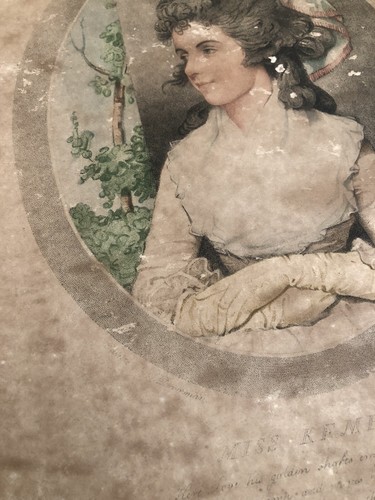 Miss (Fanny) Kemble, Actress, Rare 1784 Mezzotint by John Jones - Picture 6 of 11