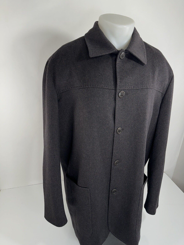 Gorgeous ERMENEGILDO ZEGNA Italy - CASHMERE Mens XL 54 Jacket Coat - MINT - Picture 2 of 11