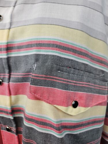 Vintage Roper Striped Western Rodeo Pearl Snap Shirt Size XXL Men's N87 - Picture 4 of 13