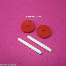 (2) Spool Pin Plastic Press In Fits Singer Models 401 401A 403 403A 404 457 328