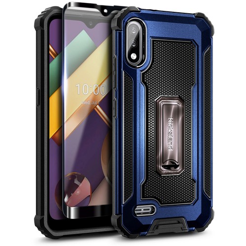 Funda de soporte incorporada a prueba de golpes para LG K22 / K22 Plus + protector de pantalla - Imagen 11 de 16