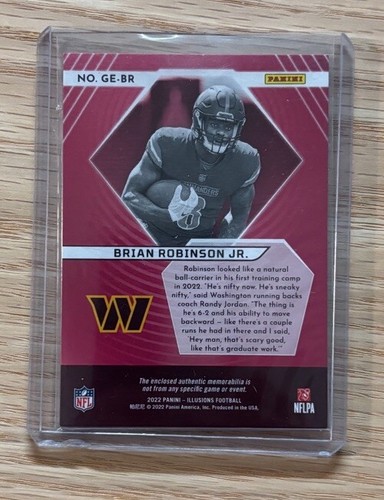2022 Panini Illusions - Great Expectations #GE-BR Brian Robinson Jr. (MEM, RC)๐ - Picture 2 of 2