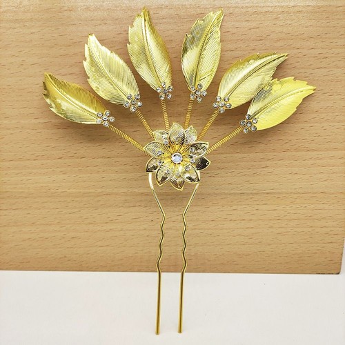 Leaf Thai Headdress U Shape Hairpin  Ethnic Minorities Hair Accessories - Picture 5 of 19