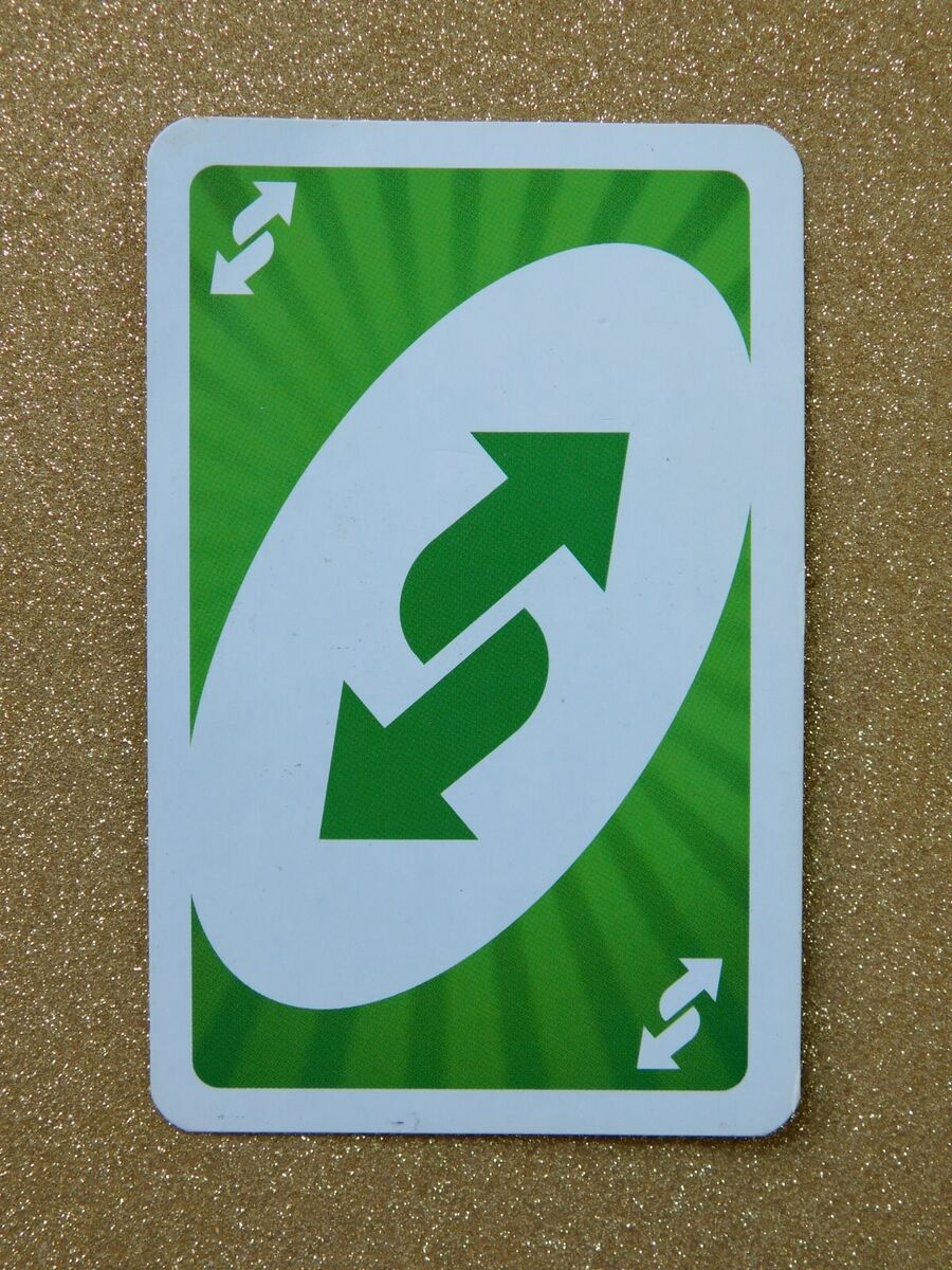 Green Uno Reverse Card 