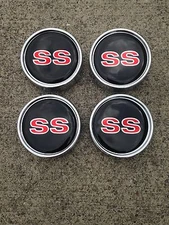 1986 - 1988 New Monte Carlo SS Center Caps Set of 4 Centers Red "SS"